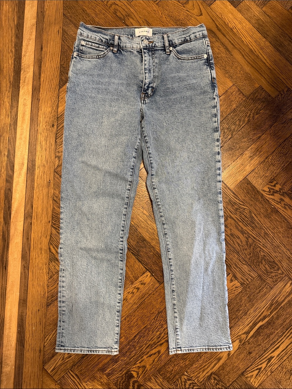 Frame Denim The Borrowed Straight-Leg Jeans